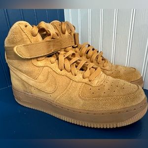 Nike Air Force 1 high wheat kids 6.5/womens 8